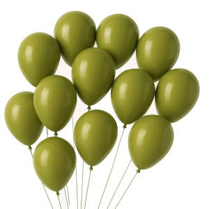 GLOBOLANDIA GLOBOS COLOR 12" VERDE OLIVA x 25u